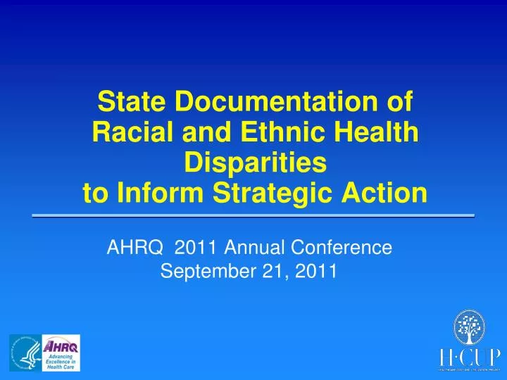 state documentation of racial and ethnic health disparities to inform strategic action