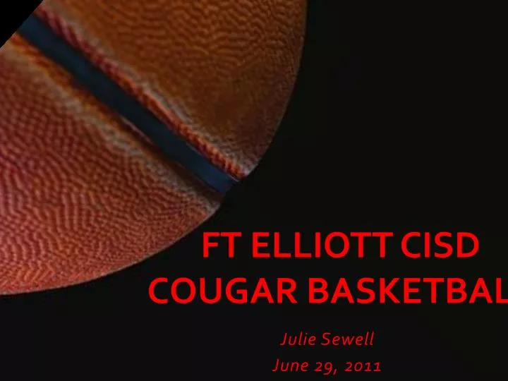 ft elliott cisd cougar basketball