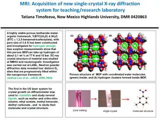 MRI: Acquisition of new single-crystal X-ray diffraction system for teaching/research laboratory