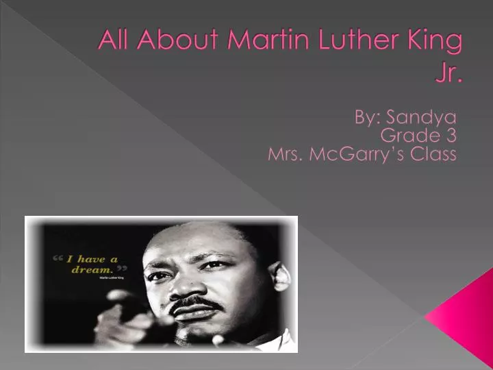 all about martin luther king jr