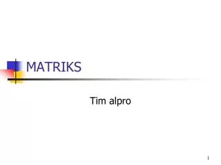 matriks