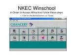 WinSchool Query 1. Click on Query - slide 1