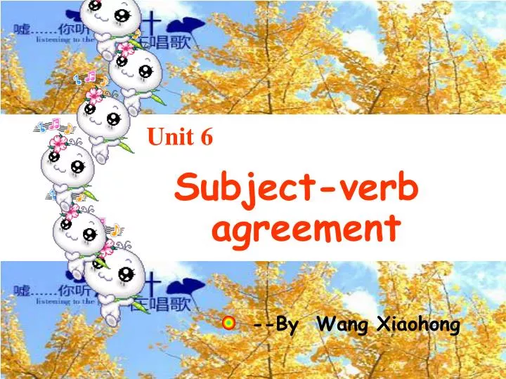 PPT - Subject-verb Agreement PowerPoint Presentation, Free Download ...