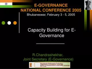 Capacity Building for E-Governance