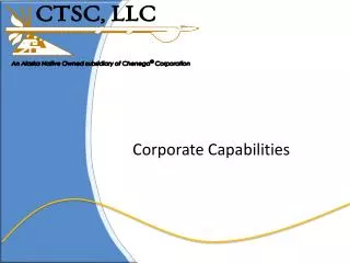 corporate capabilities