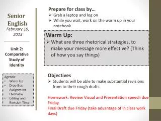 senior english