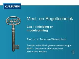 meet en regeltechniek les 1 inleiding en modelvorming