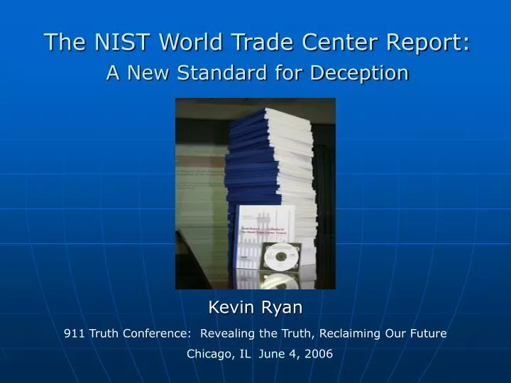 the nist world trade center report a new standard for deception
