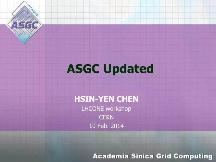 asgc updated