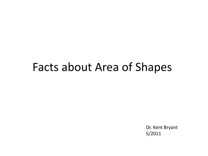 facts about area of shapes