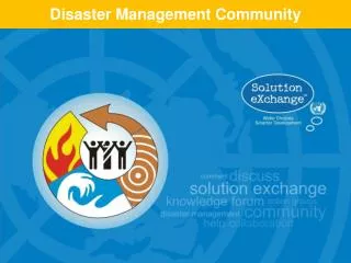 Disaster Management Community