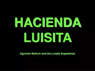 hacienda luisita