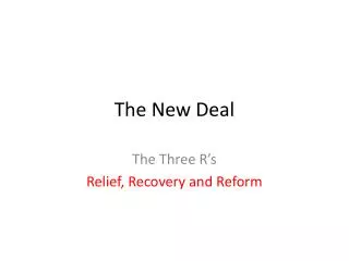 The New Deal