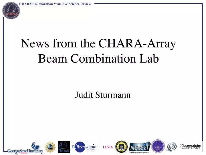 news from the chara array beam combination lab