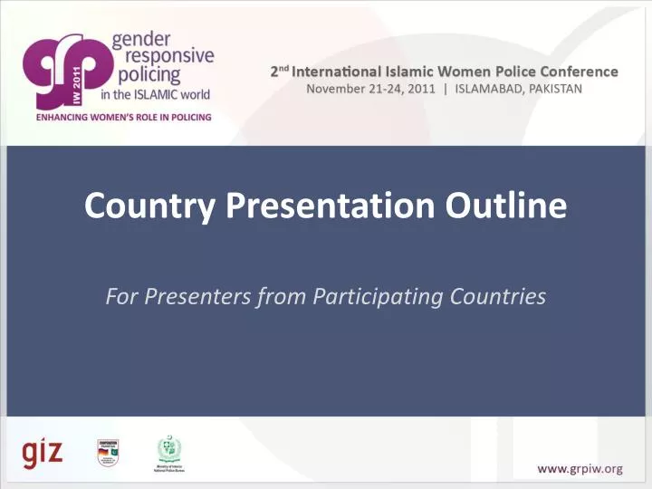 country presentation outline