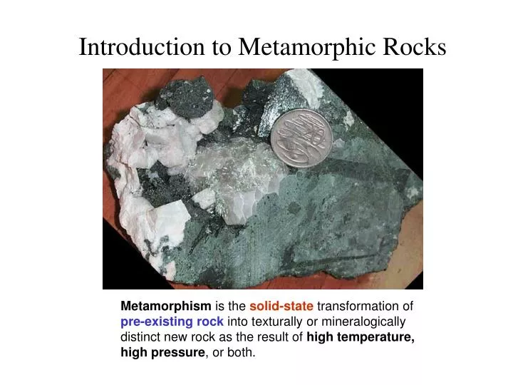 introduction to metamorphic rocks