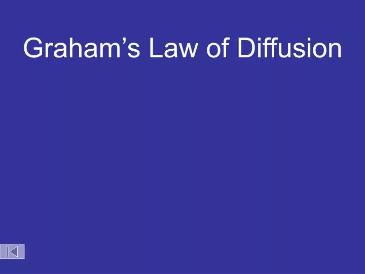 graham s law of diffusion