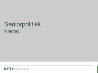 seniorpolitikk