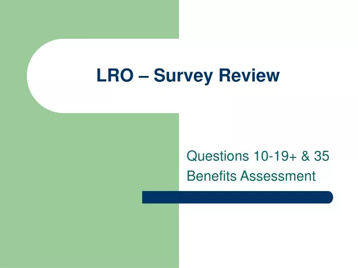 lro survey review