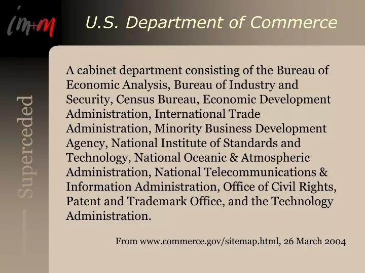 u s department of commerce