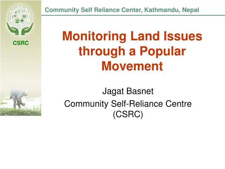 monitoring land issues through a popular movement