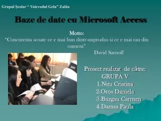 baze de date cu microsoft access