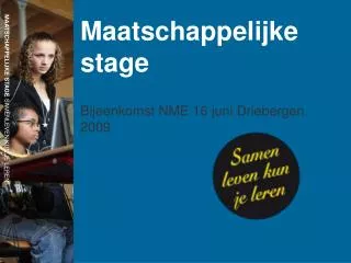 maatschappelijke stage