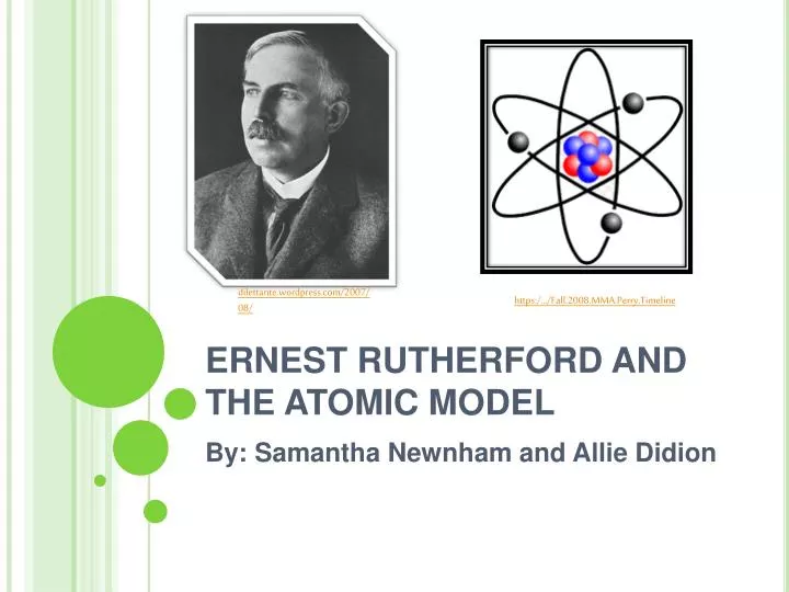 ernest rutherford and the atomic model