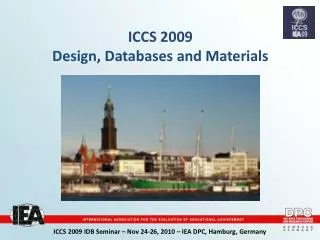 ICCS 2009 Design, Databases and Materials