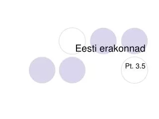 eesti erakonnad
