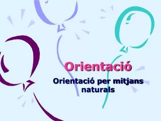 orientaci