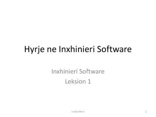 hyrje ne inxhinieri software
