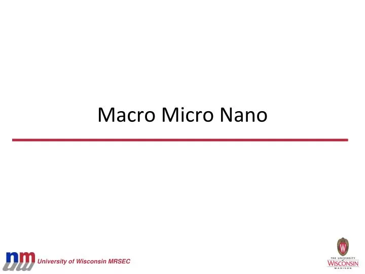 macro micro nano