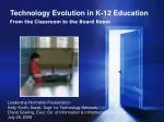 Technology Evolution in K-12 Education - slide 1