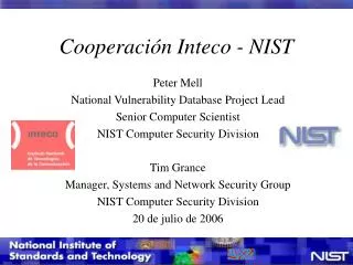 cooperaci n inteco nist