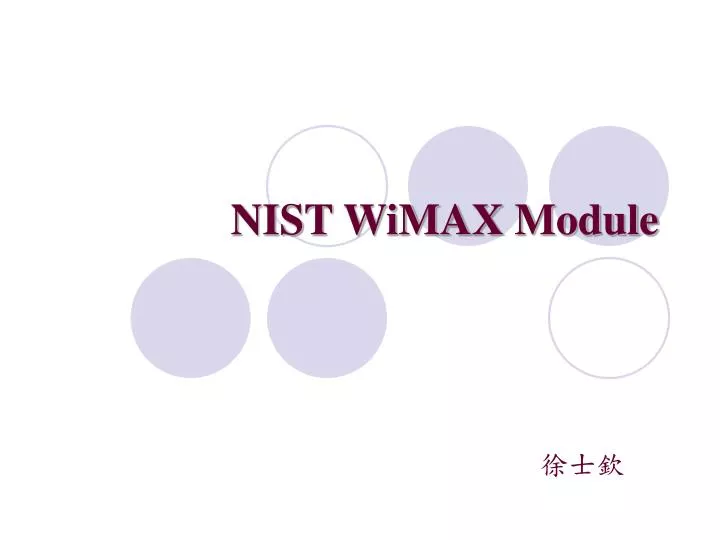 nist wimax module