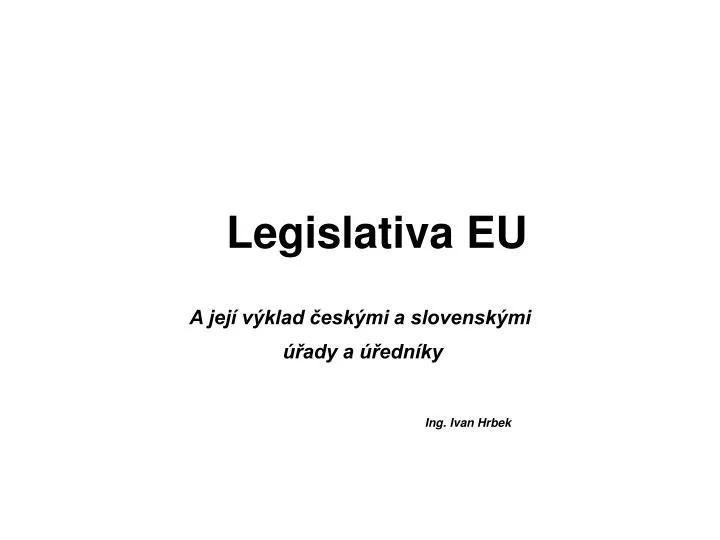 legislativa eu