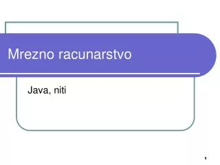 mrezno racunarstvo