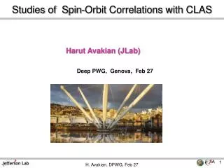 Studies of Spin-Orbit Correlations with CLAS