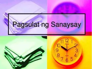 pagsulat ng sanaysay