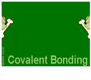 Covalent Bond Video