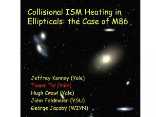 Collisional ISM Heating in Ellipticals: the Case of M86