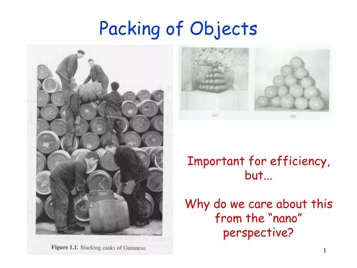 packing of objects