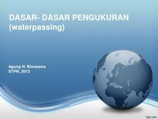 dasar dasar pengukuran waterpassing