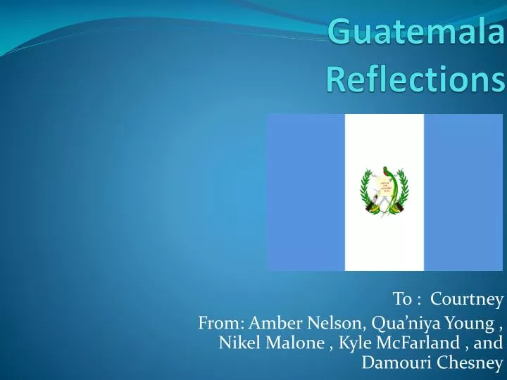 guatemala reflections