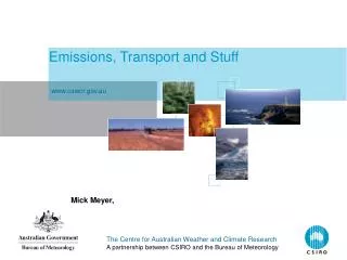 Emissions, Transport and Stuff