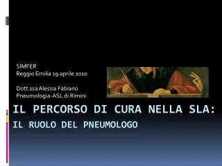simfer reggio emilia 19 aprile 2010 dott ssa alessia fabiano pneumologia asl di rimini