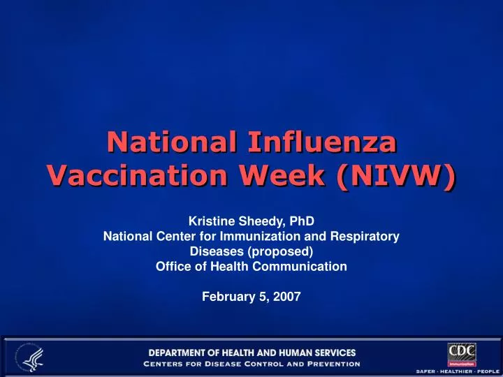 national influenza vaccination week nivw