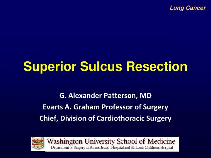 superior sulcus resection