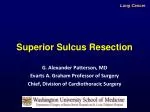 Superior Sulcus Resection - slide 1
